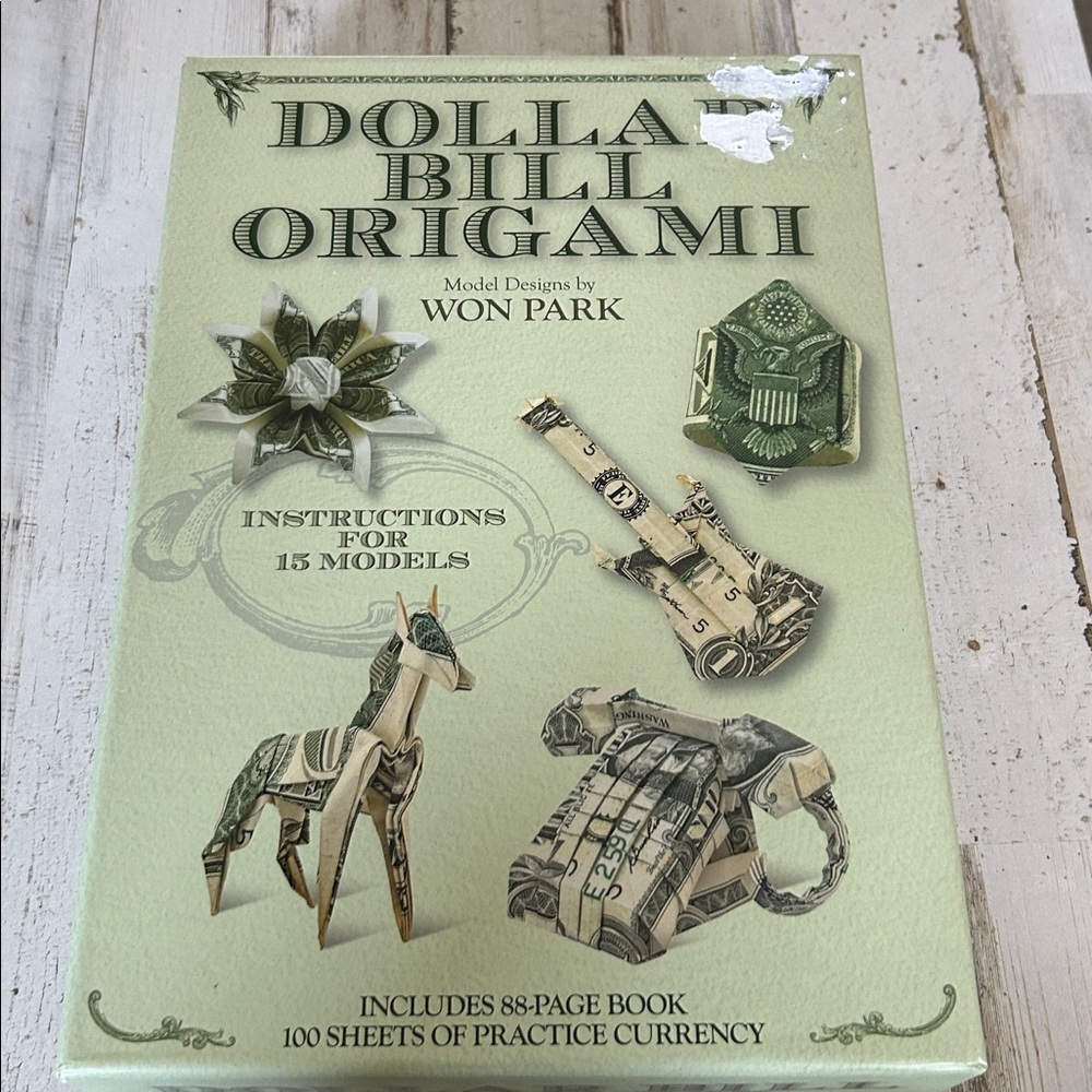 Dollar Bill Origami Book by Won Park